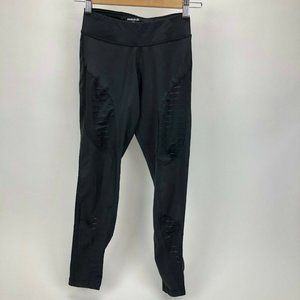 Reebok‎ Speedwick Black Athletic Capri Leggings Womens XS